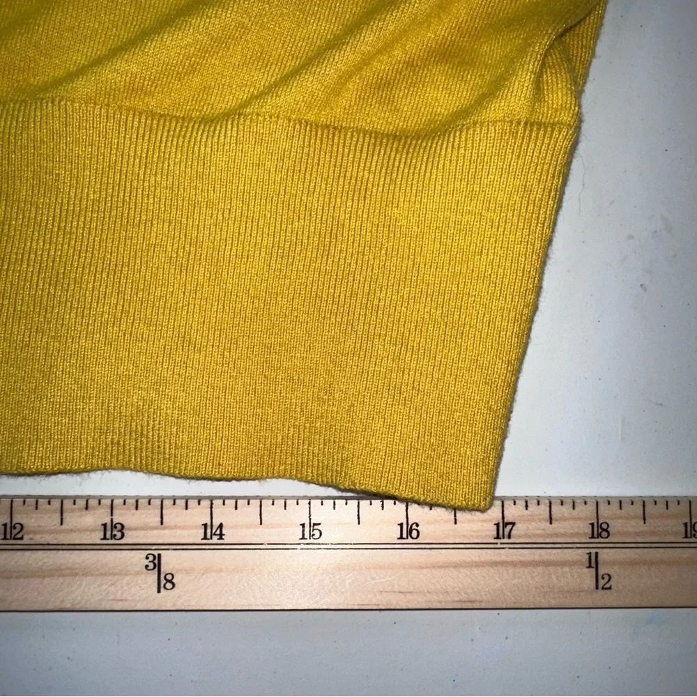 BODEN Women’s US 18 Silk Blend Cardigan Sweater Short Sleeve Yellow Soft - Picture 10 of 16